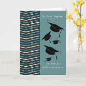 行政学位取得カード カード (黄色い花)