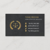 行政法裁判官法 名刺 (裏面)