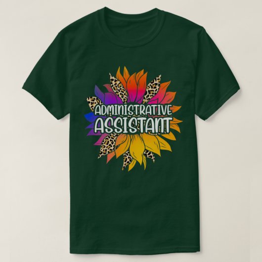 行政補助ひまわり Tシャツ (デザイン正面)