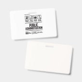 行政 バッジ (正面＆裏面)