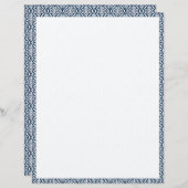 行文字書の文房具紙 (正面/裏面)