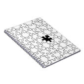 行方不明のパズルのピース柄 ノートブック (右側)