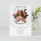 行方不明のピース フォト 養子縁組 招待状 (スタンド正面)