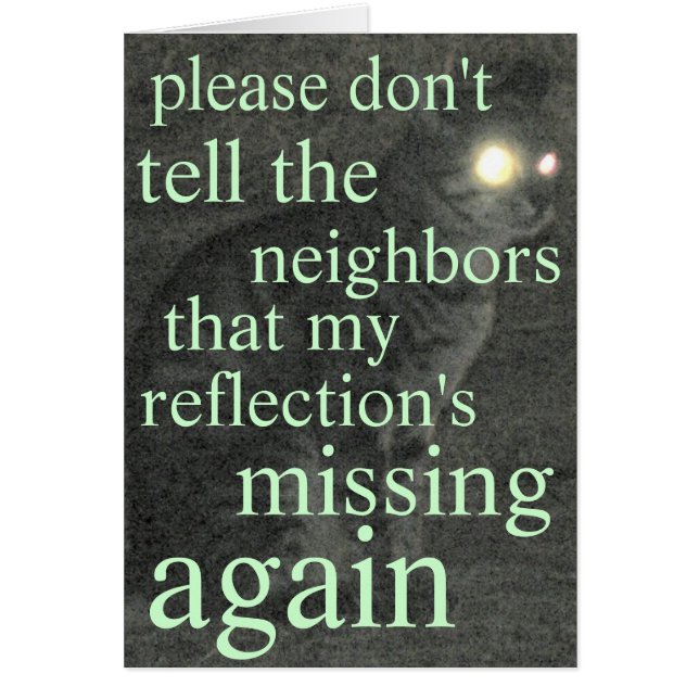 行方不明の反射 (正面)