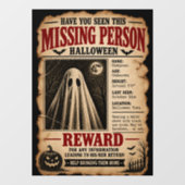 行方不明の幽霊ハロウィン ウィンドウサイン (シート)