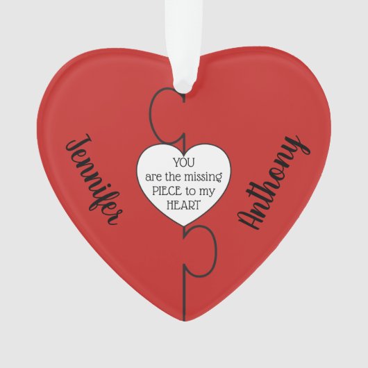 行方不明の部分はクリスマスのアクリルのオーナメントをつなぎます オーナメント (正面)