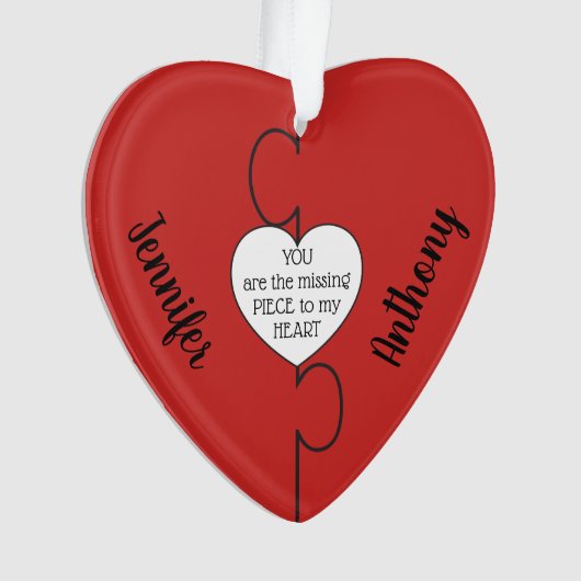 行方不明の部分はクリスマスのアクリルのオーナメントをつなぎます オーナメント (正面)