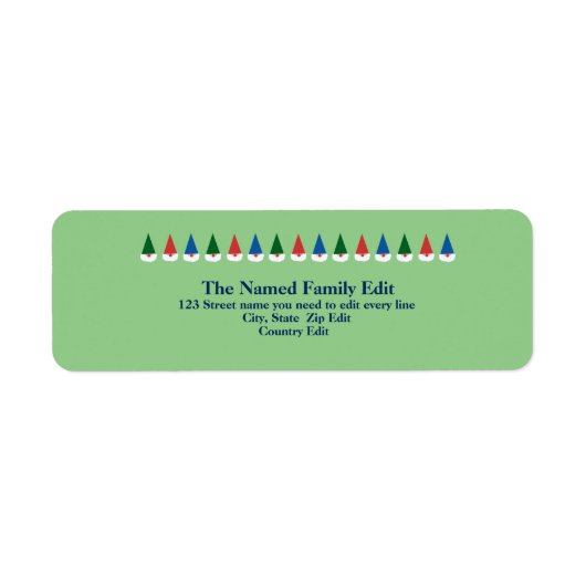 行格言の差出人住所ラベル ラベル (正面)