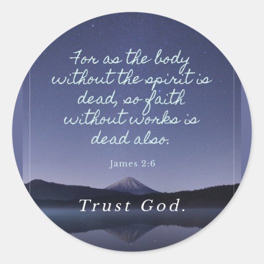 行為なき信仰は死んだ ラウンドシール (正面)