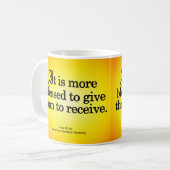 行為に20-35を与える天恵 コーヒーマグカップ (正面左)