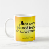 行為に20-35を与える天恵 コーヒーマグカップ (左)