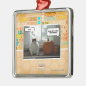 行為のカッコいい メタルオーナメント (左)