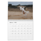 行為のカレンダーの絹のWindhounds カレンダー (2月 2026)