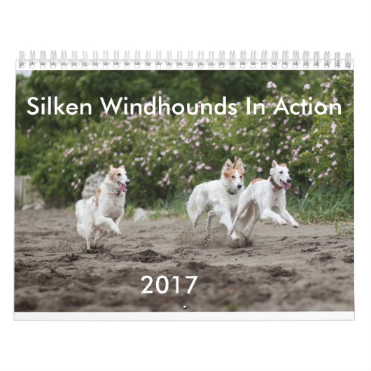 行為のカレンダーの絹のWindhounds カレンダー (カバー)