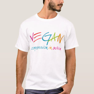 行為のビーガンの同情 Tシャツ