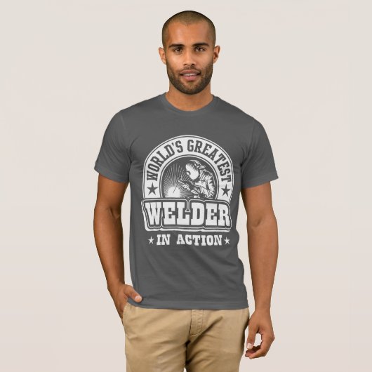 行為の世界で最も素晴らしい溶接工 Tシャツ (正面フル)