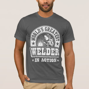 行為の世界で最も素晴らしい溶接工 Tシャツ