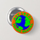 行為の地元の人は全体的なボタンを考えます 缶バッジ (正面&裏面)