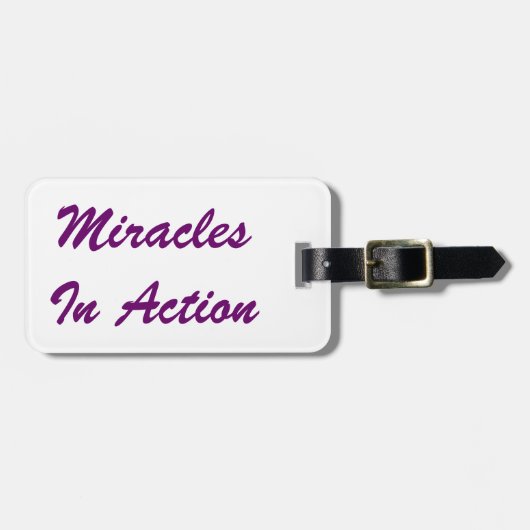 行為の奇跡 ラゲッジタグ (正面横)