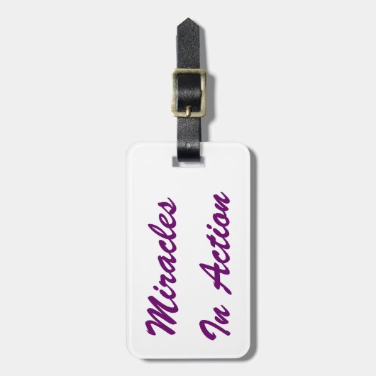 行為の奇跡 ラゲッジタグ (正面縦)