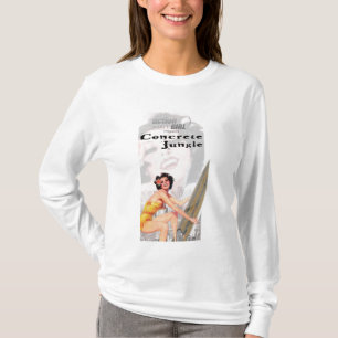 行為の女の子のコンクリートのジャングル Tシャツ