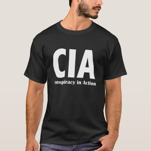 行為の暗闇のTシャツのCIAの陰謀 Tシャツ (正面)