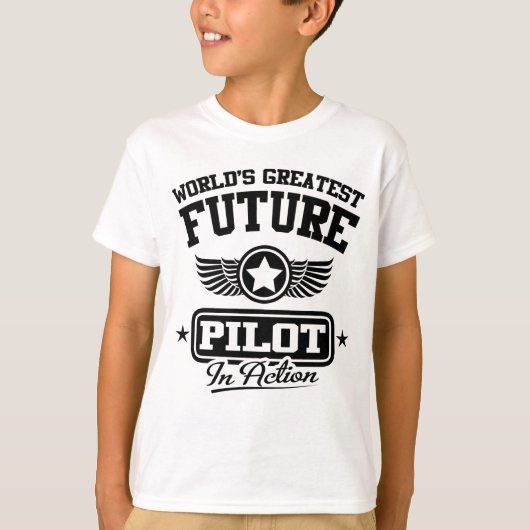 行為の未来のパイロット Tシャツ (正面)