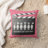 行為の枕の女性 クッション (ブランケット)