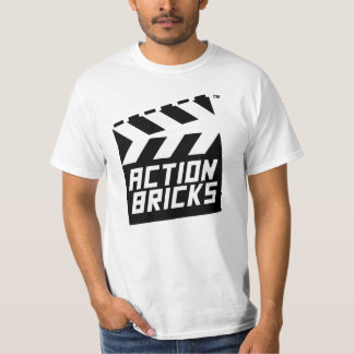 行為の煉瓦下見板のロゴのTシャツ Tシャツ