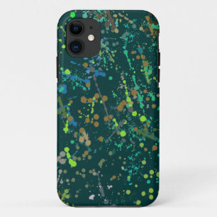 行為の絵画の(ばちゃばちゃ)跳ねるの芸術 iPhone 11 ケース