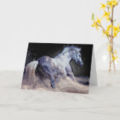 行為の馬 カード (黄色い花)