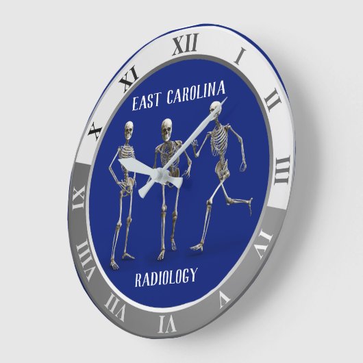 行為の3つの骨組あなたの部署名 ラージ壁時計 (傾斜)