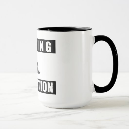 行為のdjを警告してdjingマグをすくって下さい マグカップ (右)