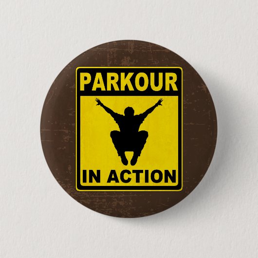 行為のSignboardのParkour 缶バッジ (正面)