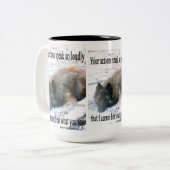 行為はTervurenのマグを声高に話します ツートーンマグカップ (正面左)