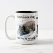 行為はTervurenのマグを声高に話します ツートーンマグカップ (左)