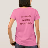 行為をない品種罰して下さい Tシャツ (裏面)