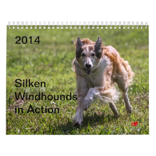 行為1-6の2014絹のWindhounds カレンダー (カバー)