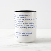 行為! 計画の指針 ツートーンマグカップ (中央)