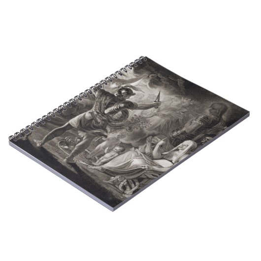 行為IV、Sのマクベス、3人の魔法使いおよびHecate ノートブック (左側)