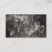 行為IV、Sのマクベス、3人の魔法使いおよびHecate 名刺 (裏面)