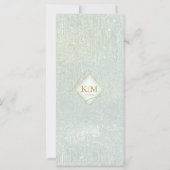 行素晴らし金ゴールド抽象芸術結婚のメニューV2 Sg ID867 (裏面)