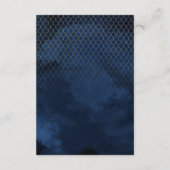 行素晴らし金ゴールド抽象芸術詳細海軍ID867 エンクロージャーカード (裏面)