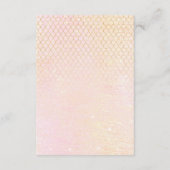 行素晴らし金ゴールド抽象芸術詳細赤面ID867 エンクロージャーカード (裏面)