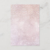 行素晴らし金ゴールド抽象芸術詳細Mauve ID867 エンクロージャーカード (裏面)