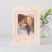 行素晴らし金ゴールド結婚抽象芸術感謝していのB ID867 サンキューカード (スタンド正面)