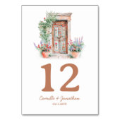 行素朴先結婚式 テーブルナンバー (裏面)