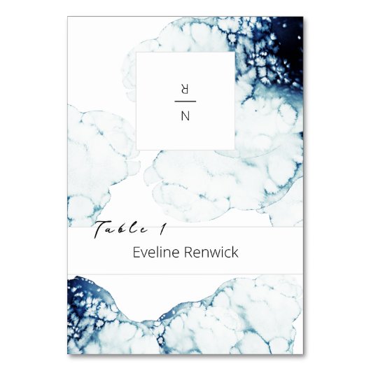 行航海の先結婚式の折り畳み座席表 テーブルナンバー (正面)