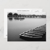 行船：嵐山、京都はがき ポストカード (正面/裏面)