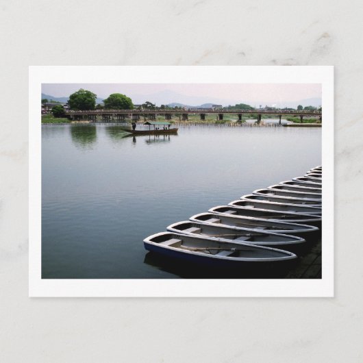 行船：嵐山、京都はがき ポストカード (正面)